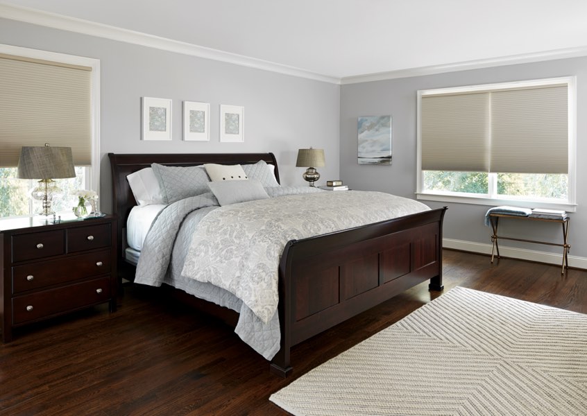 Bluff City blackout shades bedroom